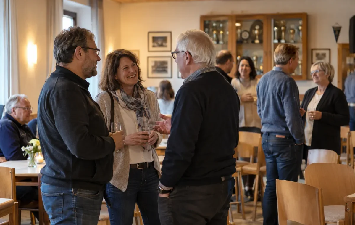 Fiktiver Vereinsabend im Gemeinschaftsraum