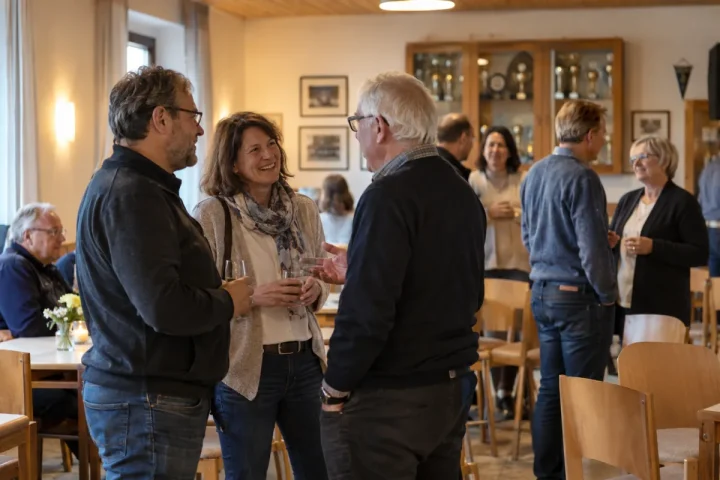 Fiktiver Vereinsabend im Gemeinschaftsraum